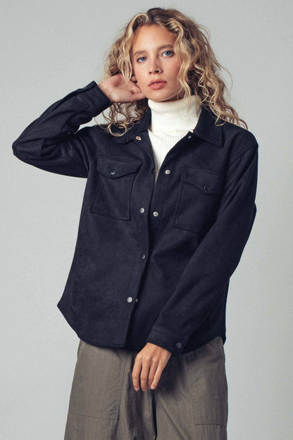 Blackwater Suede Shirt Jacket