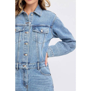 Denim Drift Jumpsuit