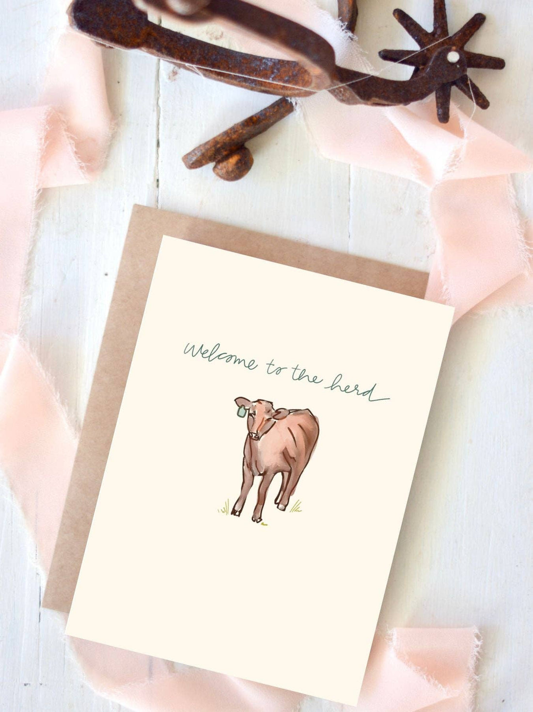 Welcome to the Herd Baby Card