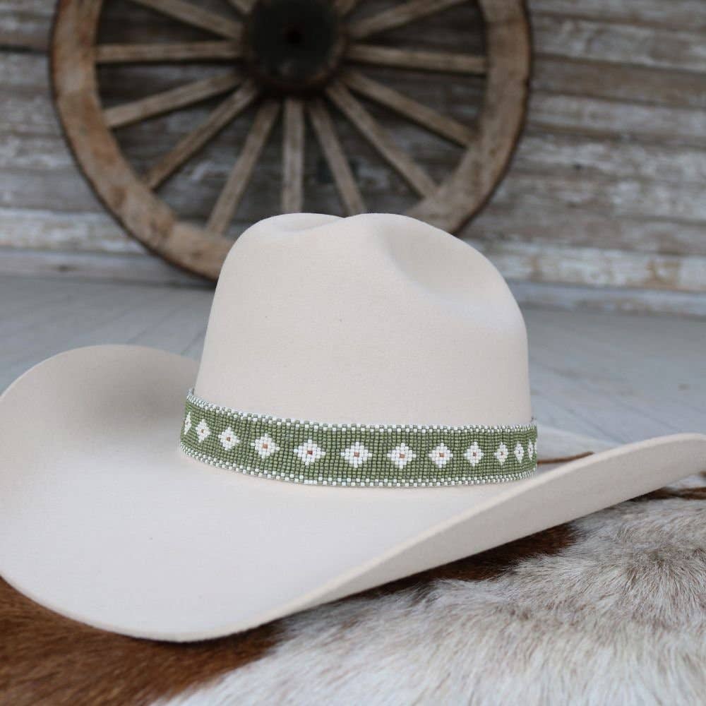 Daisy Beaded Hat Band