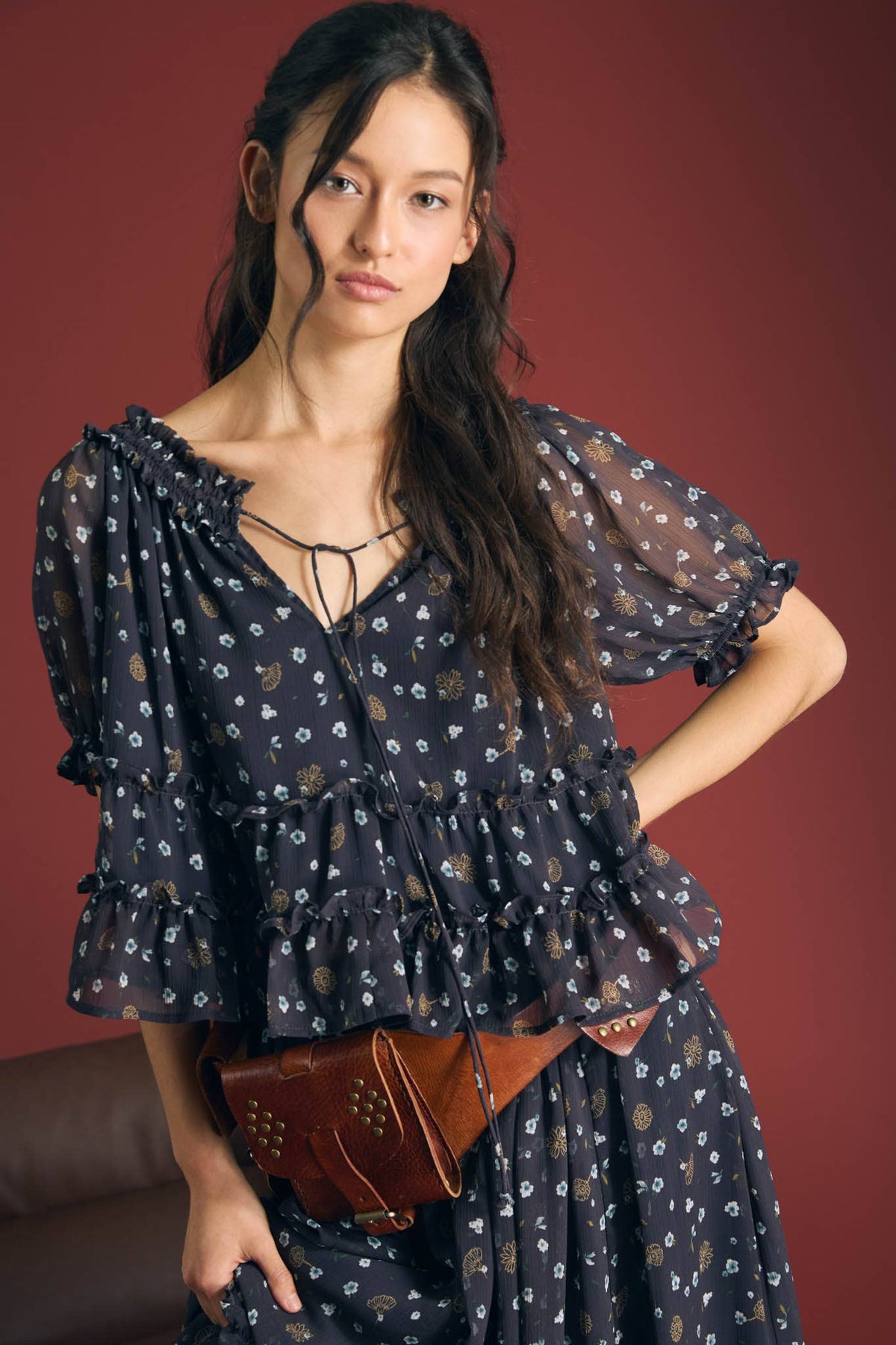The Midnight Bloom Blouse