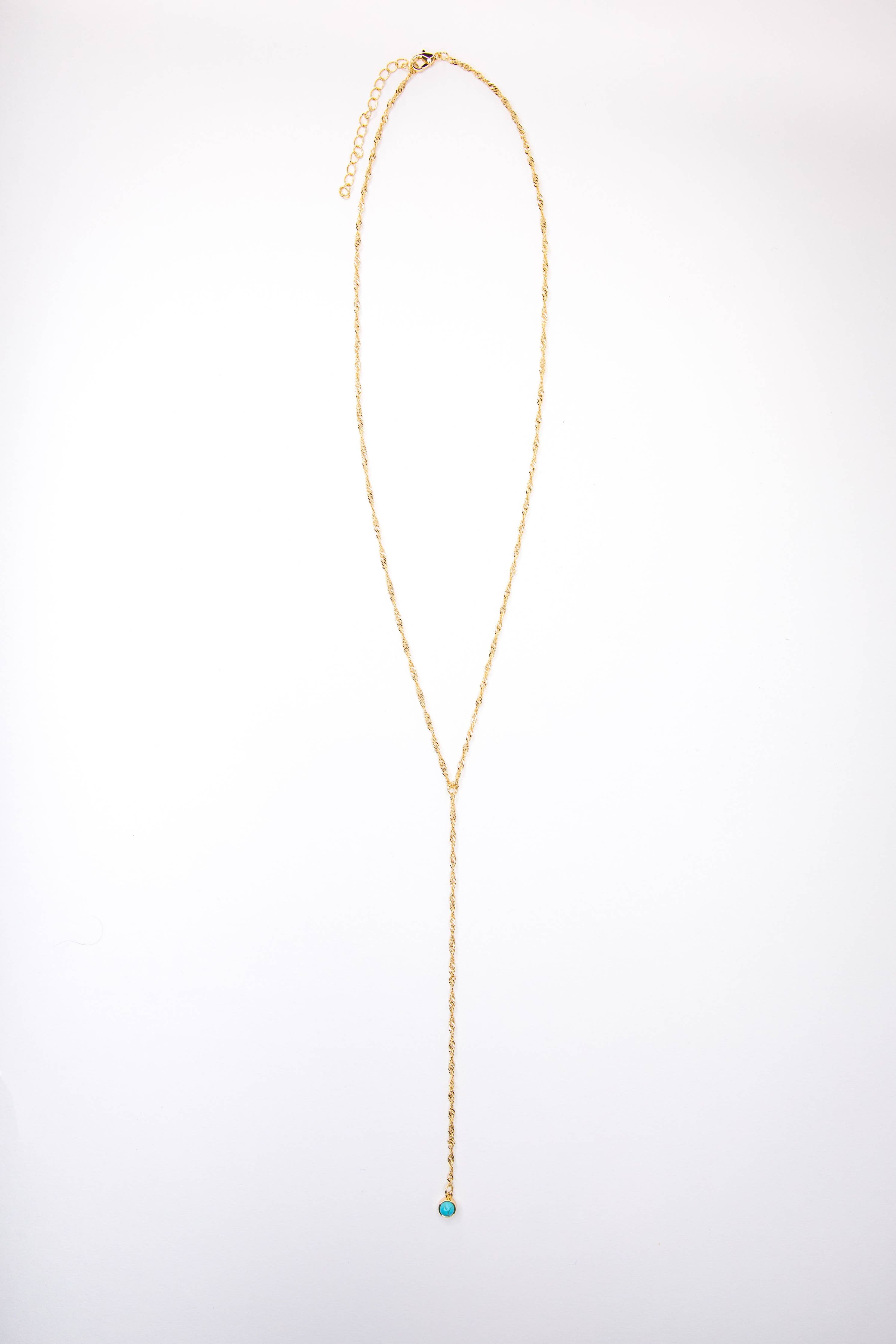 Turquoise Trail Y Necklace