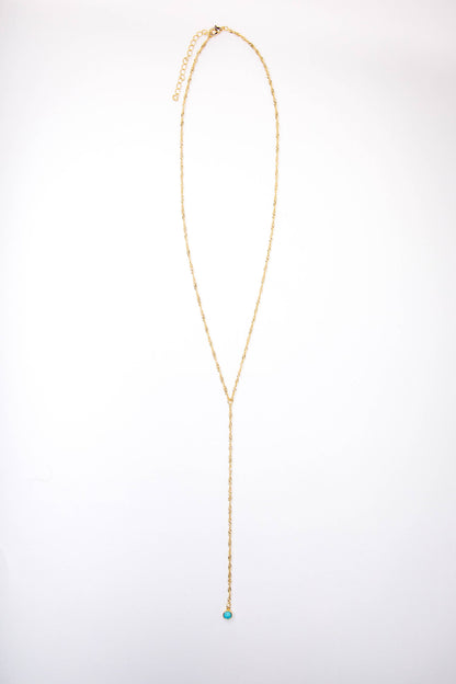 Turquoise Trail Y Necklace