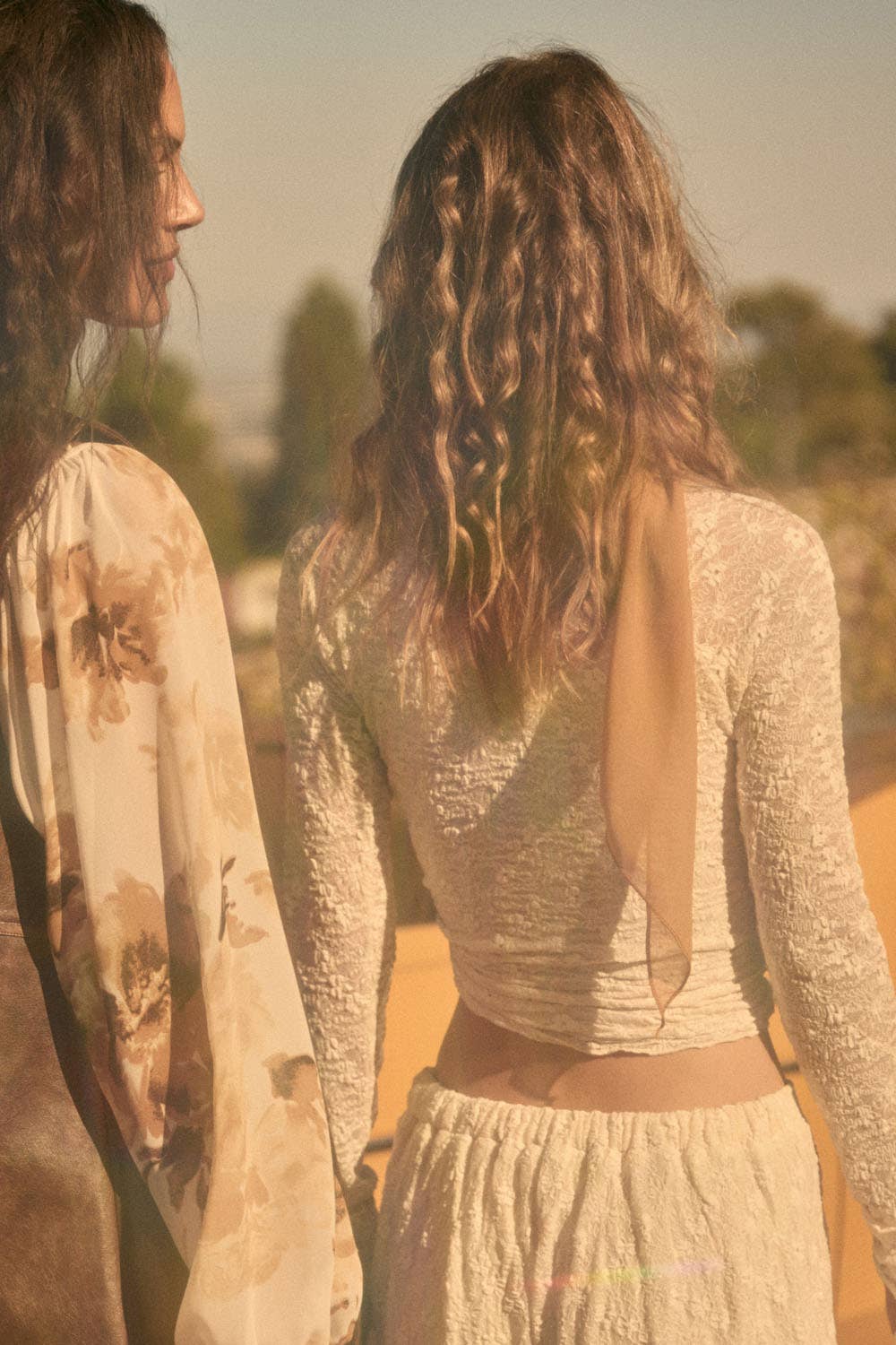 Ecru Fields Lace Top