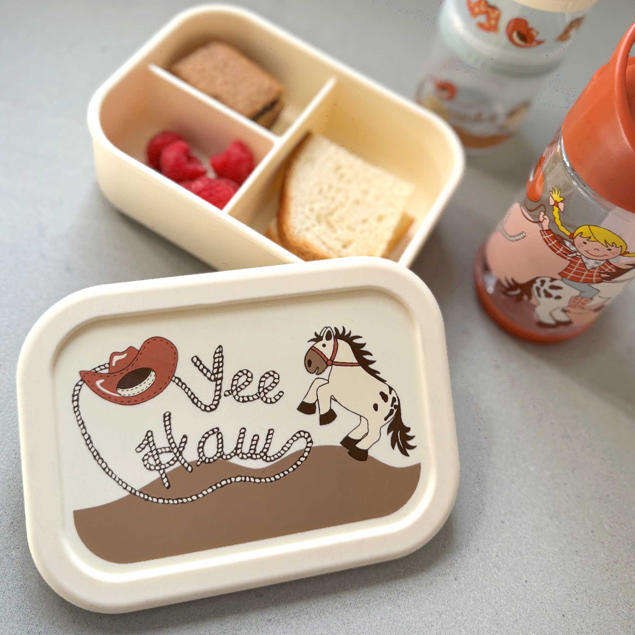 Fresh & Messy Silicone Bento Box, Yee Haw