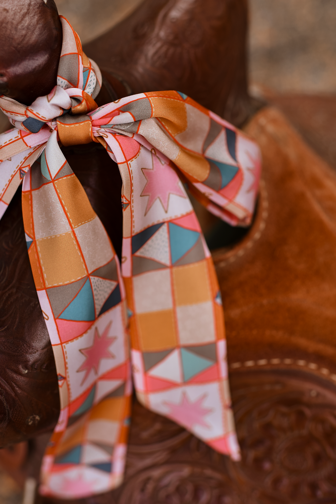 The Westward Patchwork Twilly Scarf