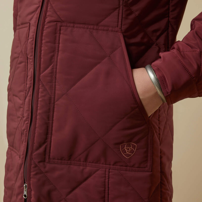 Ariat Quilted Jacket, Tawny Port