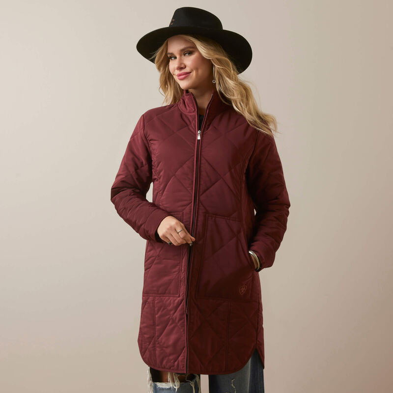 Ariat Quilted Jacket, Tawny Port