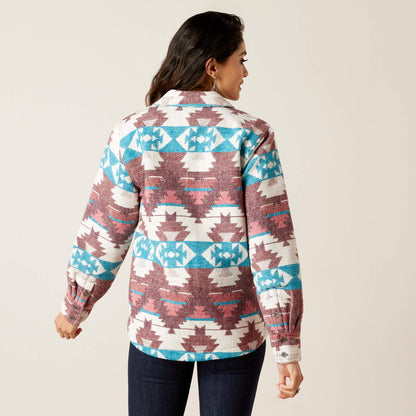 Ariat Shacket Shirt Jacket. Baja Jacquard
