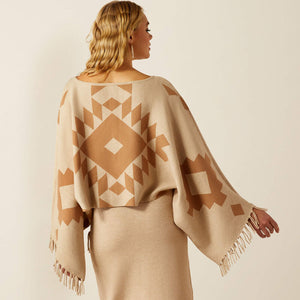 Sunset Chic Sweater Poncho