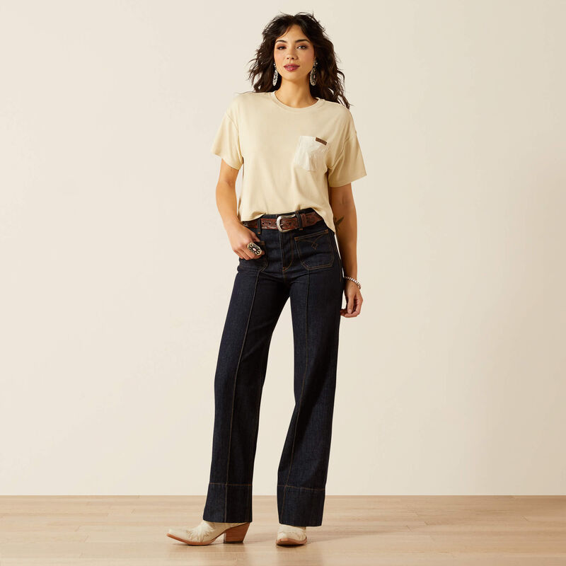 Ariat  Ultra High Rise Tomboy Western Utility Wide Leg Jean