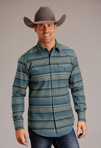 Stetson Canyon Serape Stripe Western Shirt