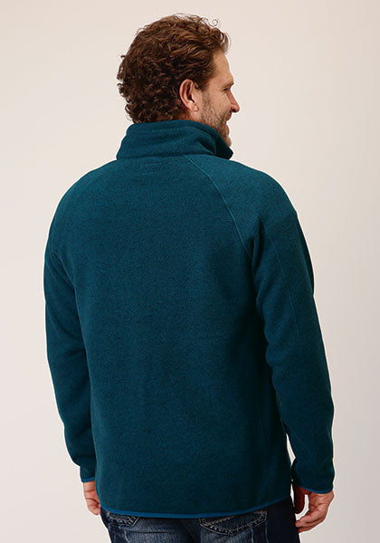 Stetson 1/4 Zip Knit Pullover Sweater, Blue