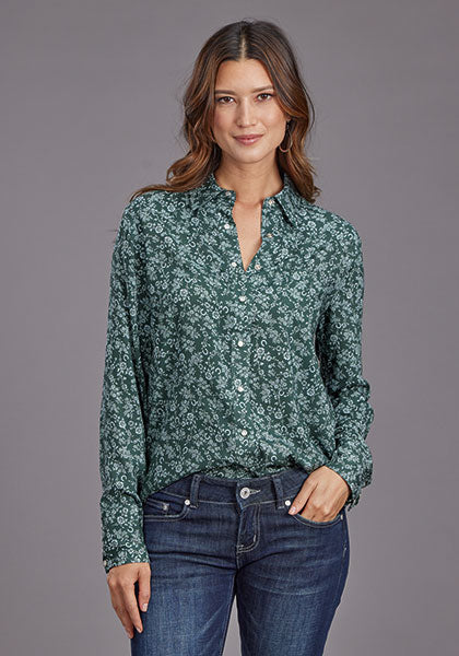 Stetson Lucky Little Floral Print Blouse