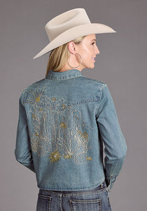 Stetson Desert Bloom Denim Shirt