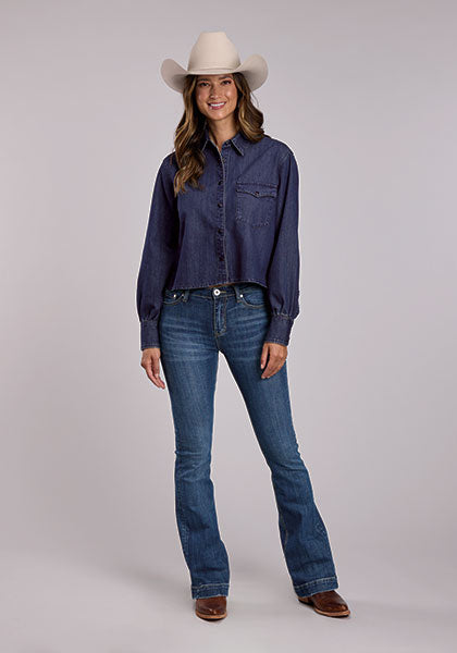 Stetson Saguaro Sketch Denim Shirt