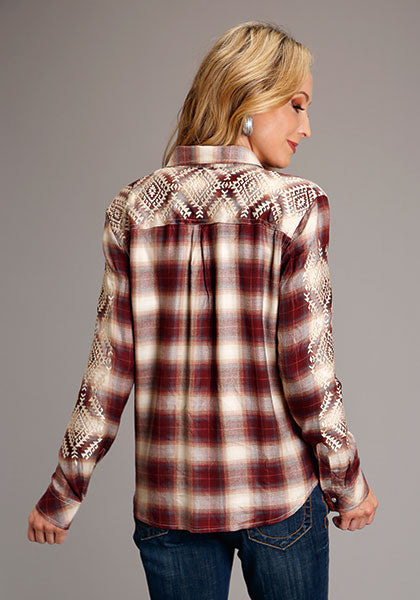 Stetson Marian Plaid Embroidered Shirt