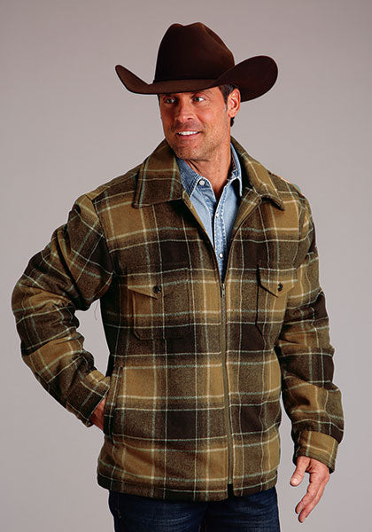 Stetson Bingham Plaid Wool Coat