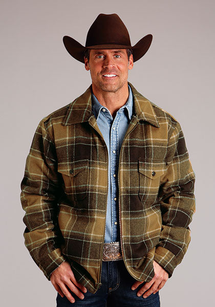 Stetson Bingham Plaid Wool Coat