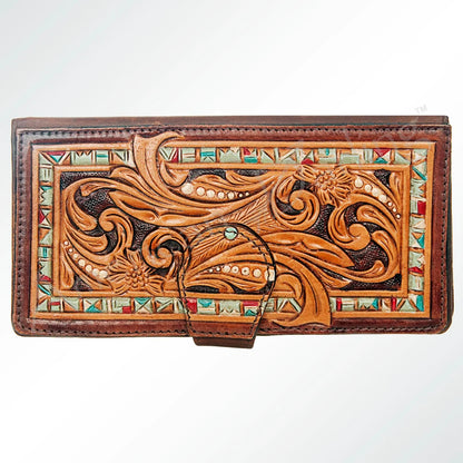 The Cattle Kate Tooled Wristlet
