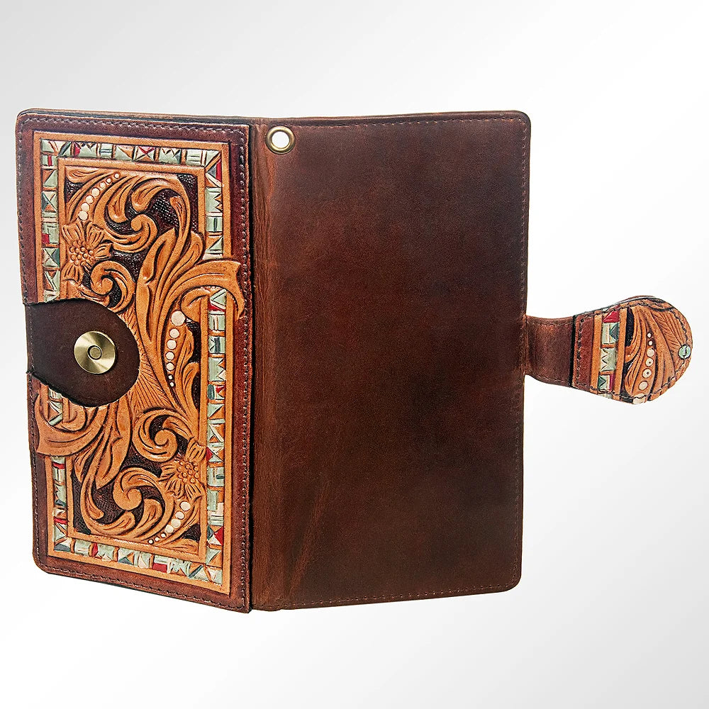 The Cattle Kate Tooled Wristlet