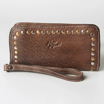The Juniper Leather Wristlet