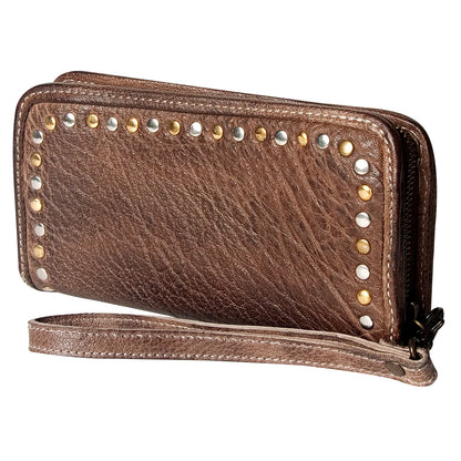 The Juniper Leather Wristlet