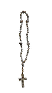 Trinity Vintage White Rosary