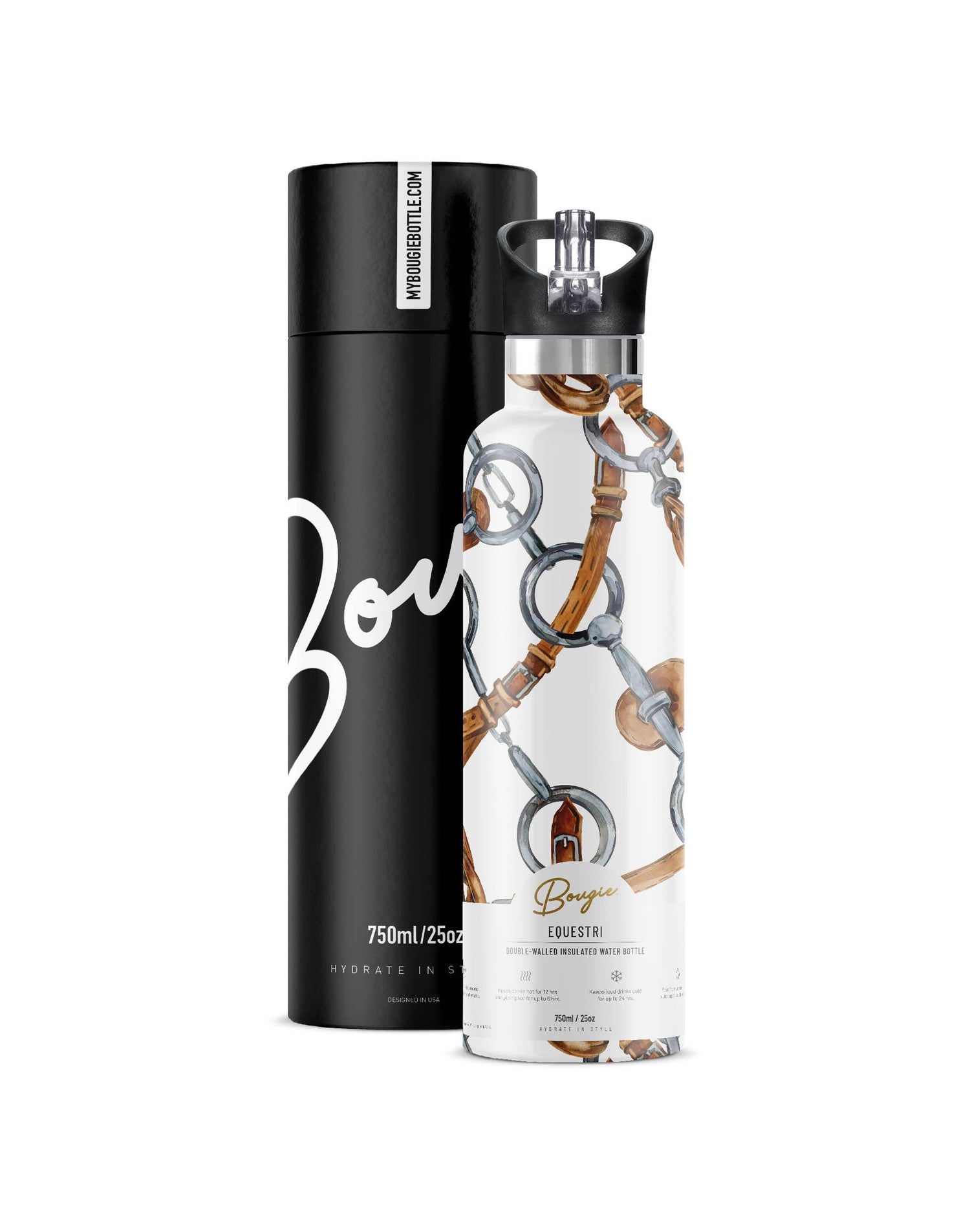 EQUESTRI 25 oz Insulated Water Bottle Flip&