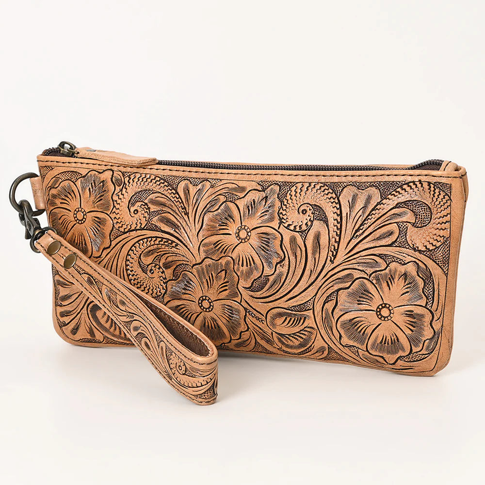 Buckskin Bloom Wristlet