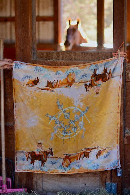 Longhorn Open Range Silk Wild Rag