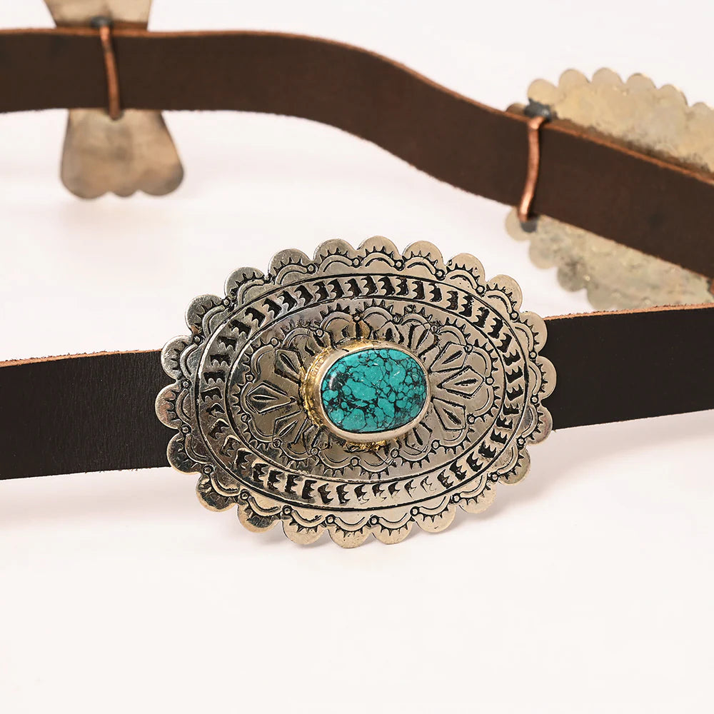 Turquoise Trails Concho Belt