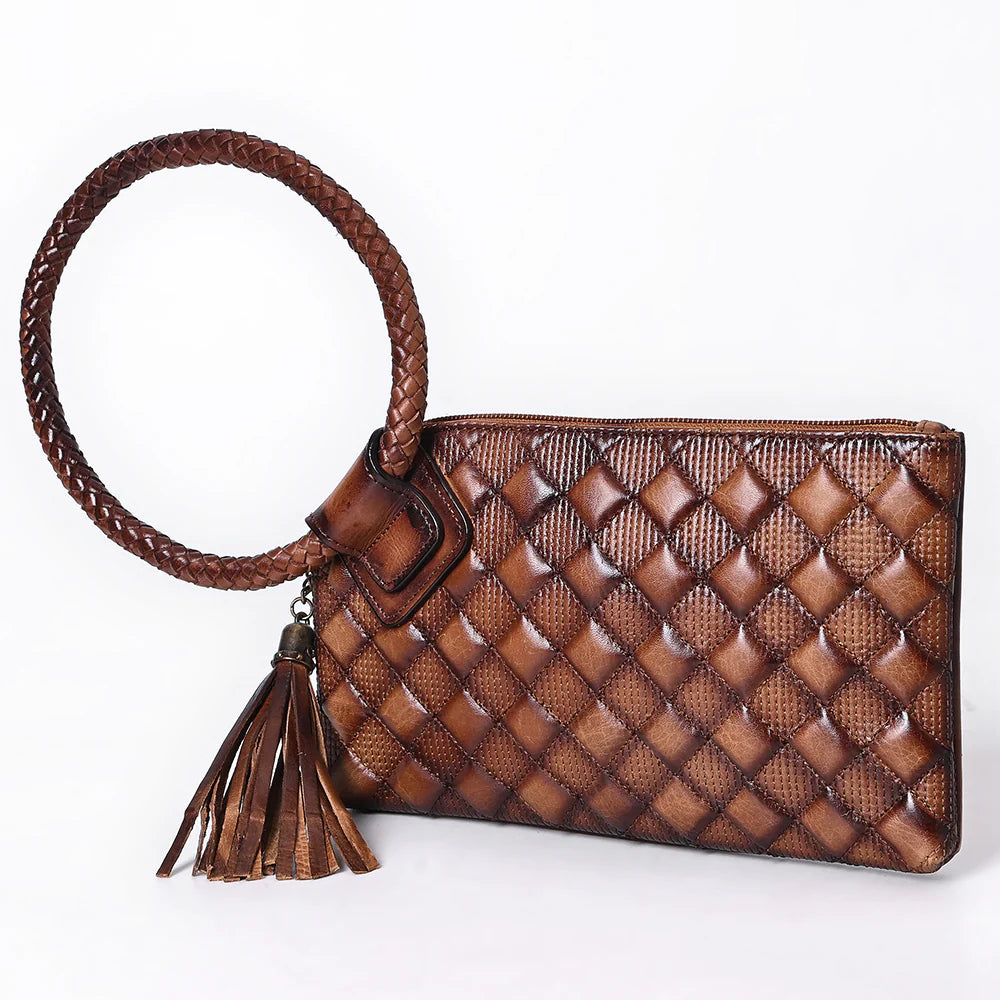 Saddle Weave Wristlet