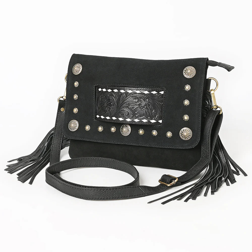 Roughout Noir Crossbody