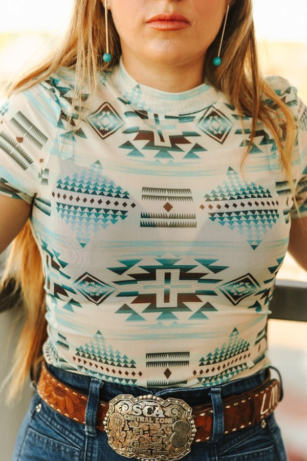 Sedona Sands Mesh Top
