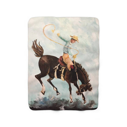 The Little Buckaroo Sherpa Fleece Blanket