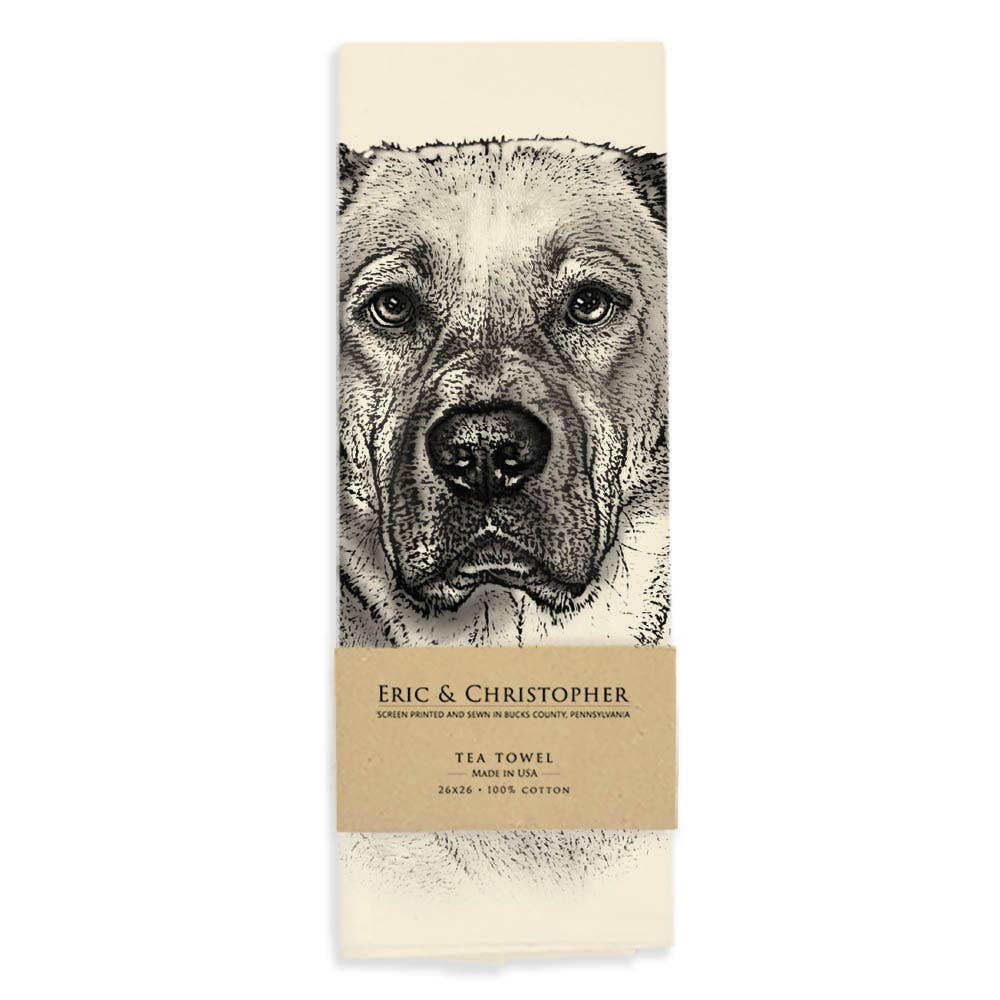 Yellow Lab 2 Tea Towel