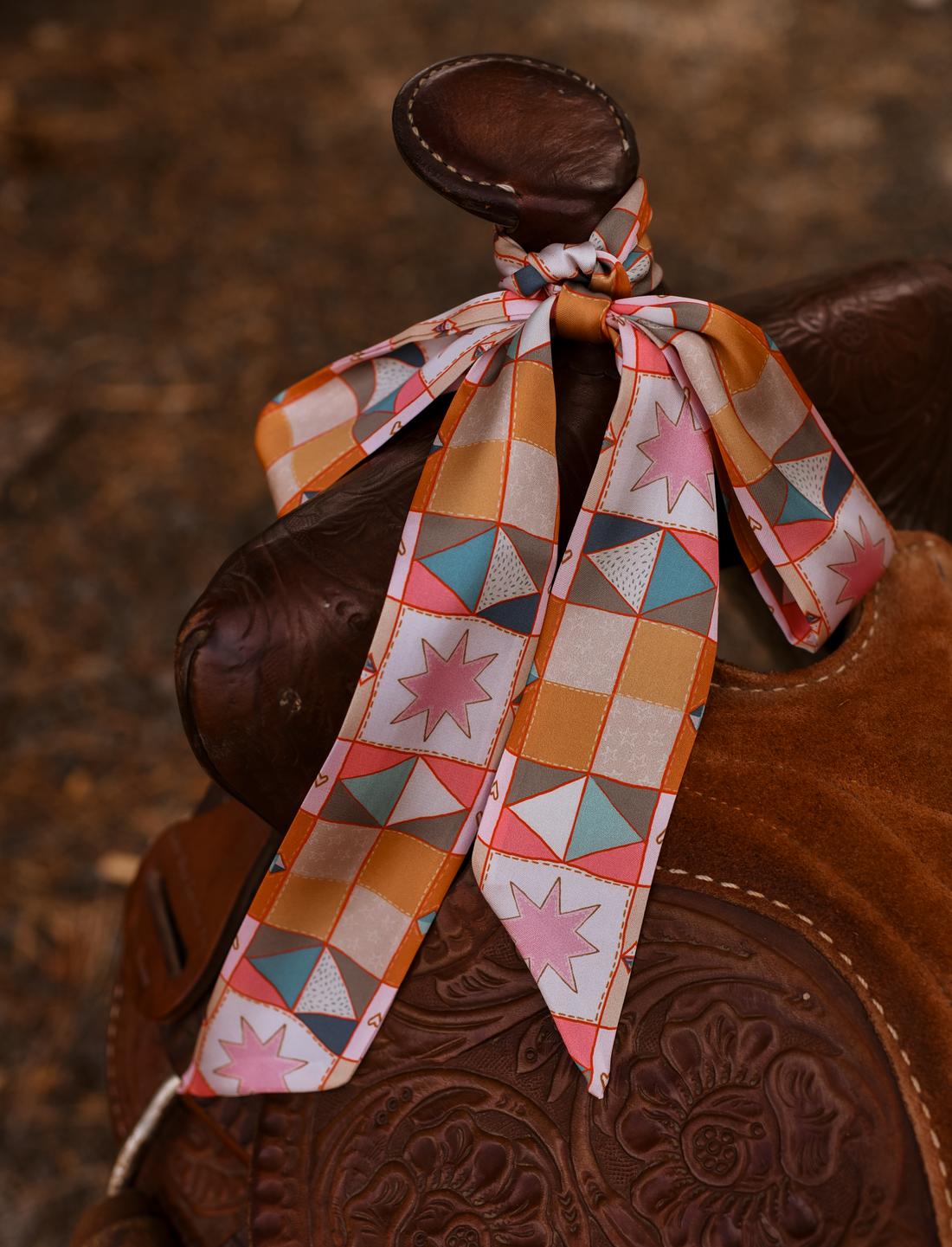 The Westward Patchwork Twilly Scarf