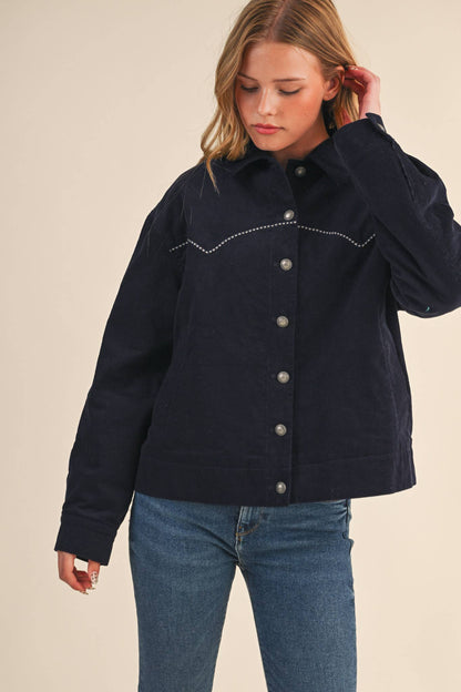 Ranchhand Corduroy Jacket, Navy