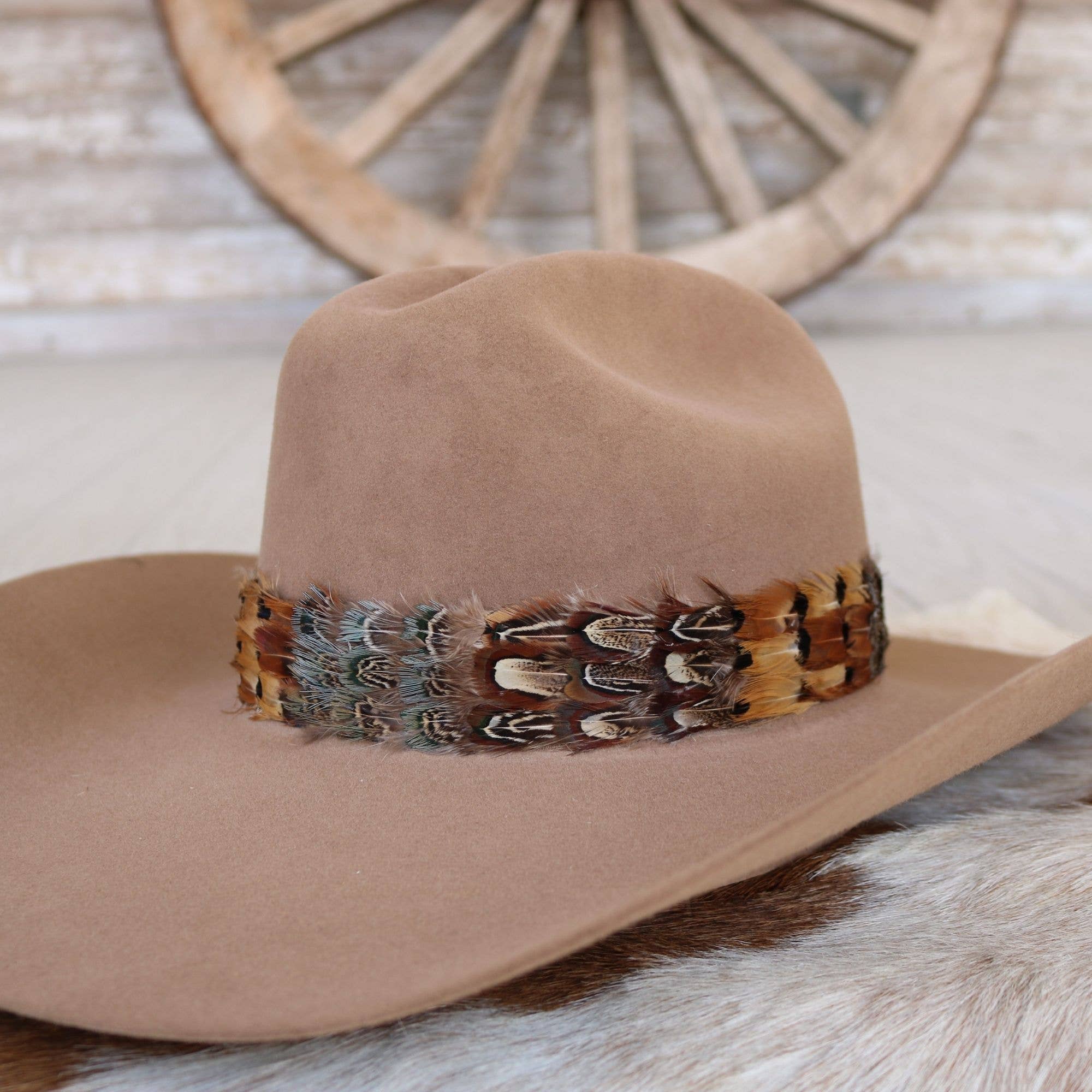 Shikoba Feather Western Hat Band