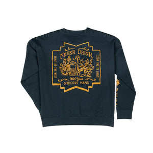 Shootin' Hand Sweatshirt: ¡Salud,  Navy