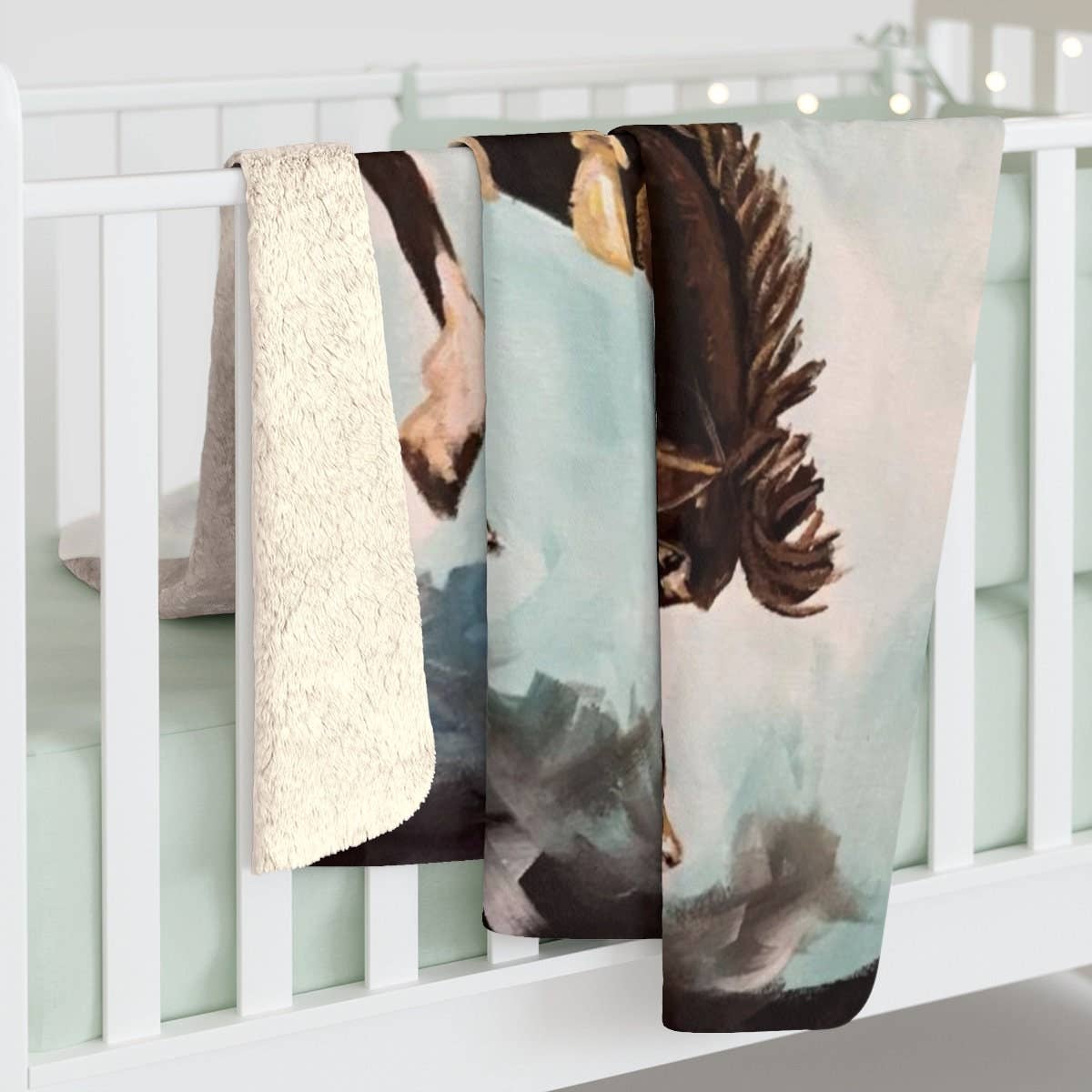 The Little Buckaroo Sherpa Fleece Blanket