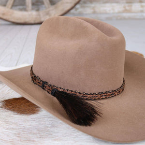 Sundown Horsehair Braided Single Tassel Hat Band