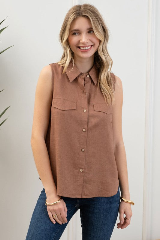 Wrenley Shirt, Brown