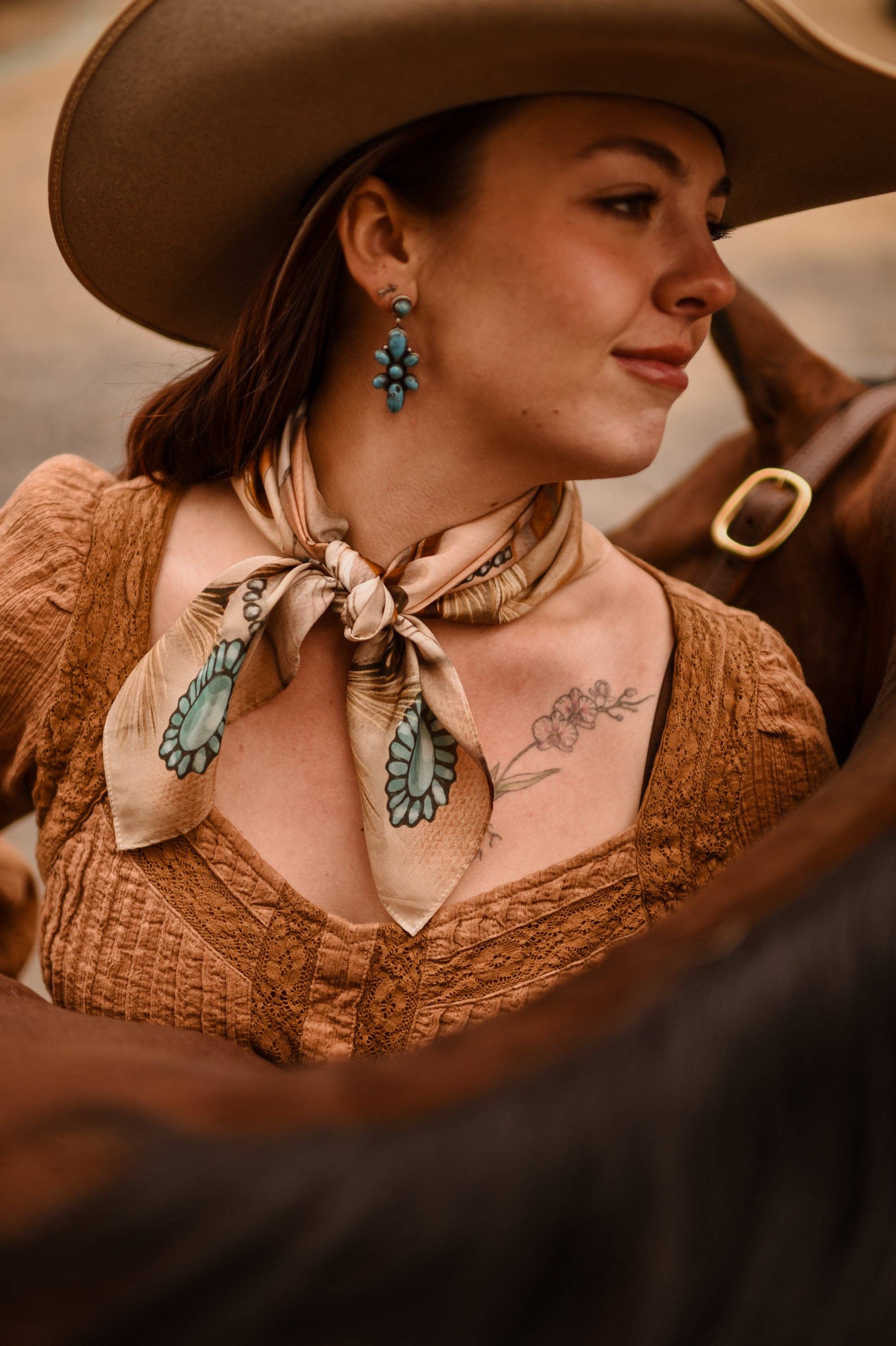 Cowgirl Curiosities Silk Wild Rag