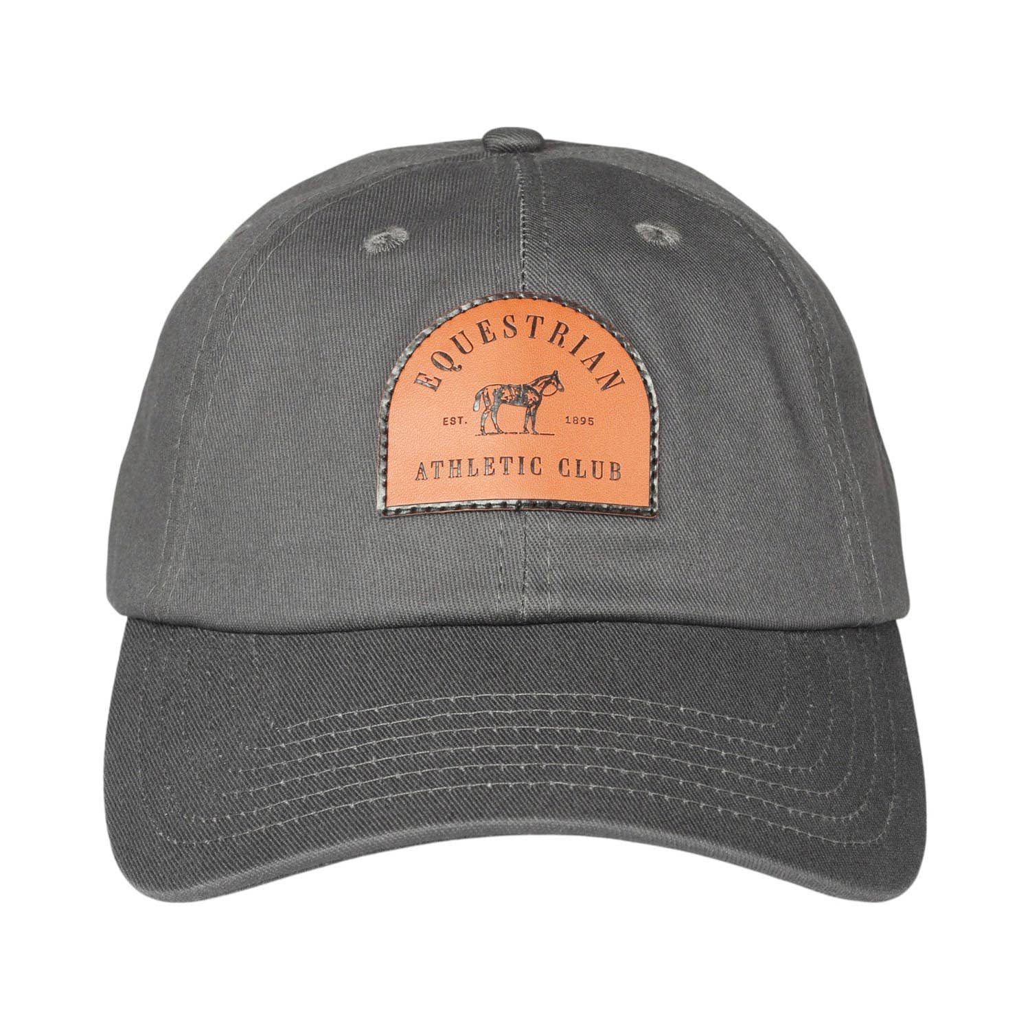 Equestrian Athletic Club Hat, Charcoal Grey