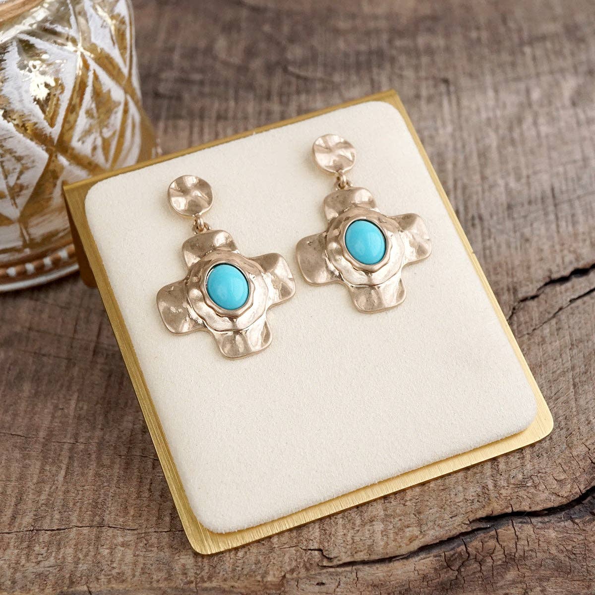 Turquoise Crossroads Earrings