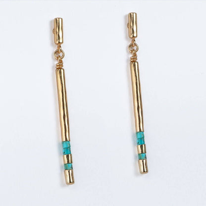 Prism Linea Turquoise Equestrian Earrings