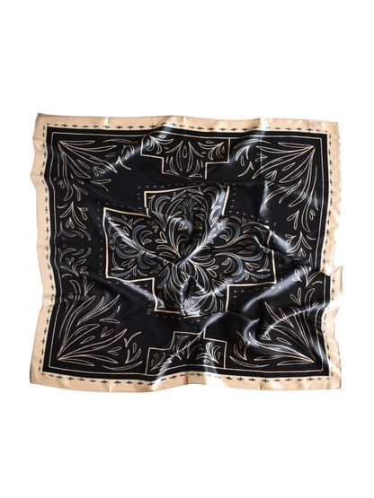 The Midnight Cross Silk Wild Rag