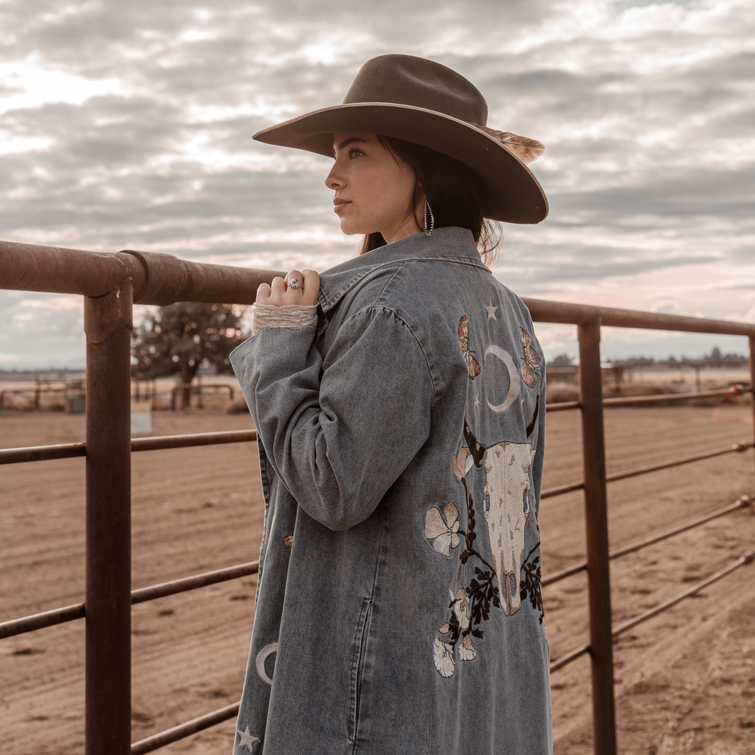 Celestial Range Denim Coat